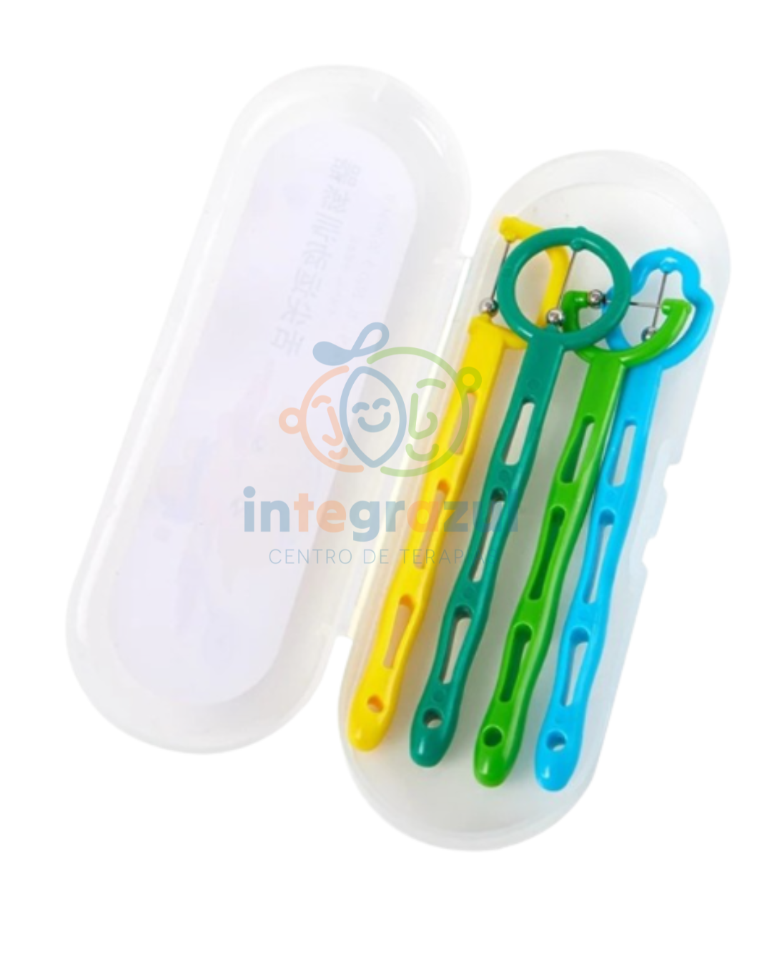 Set Ejercitadores Linguales – Kit 4 piezas con estuche (terapia orofacial)