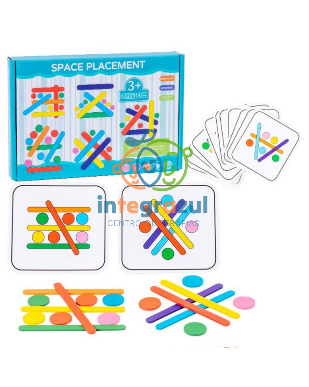 Juego de Patrones Palitos – con tarjetas, palitos y fichas