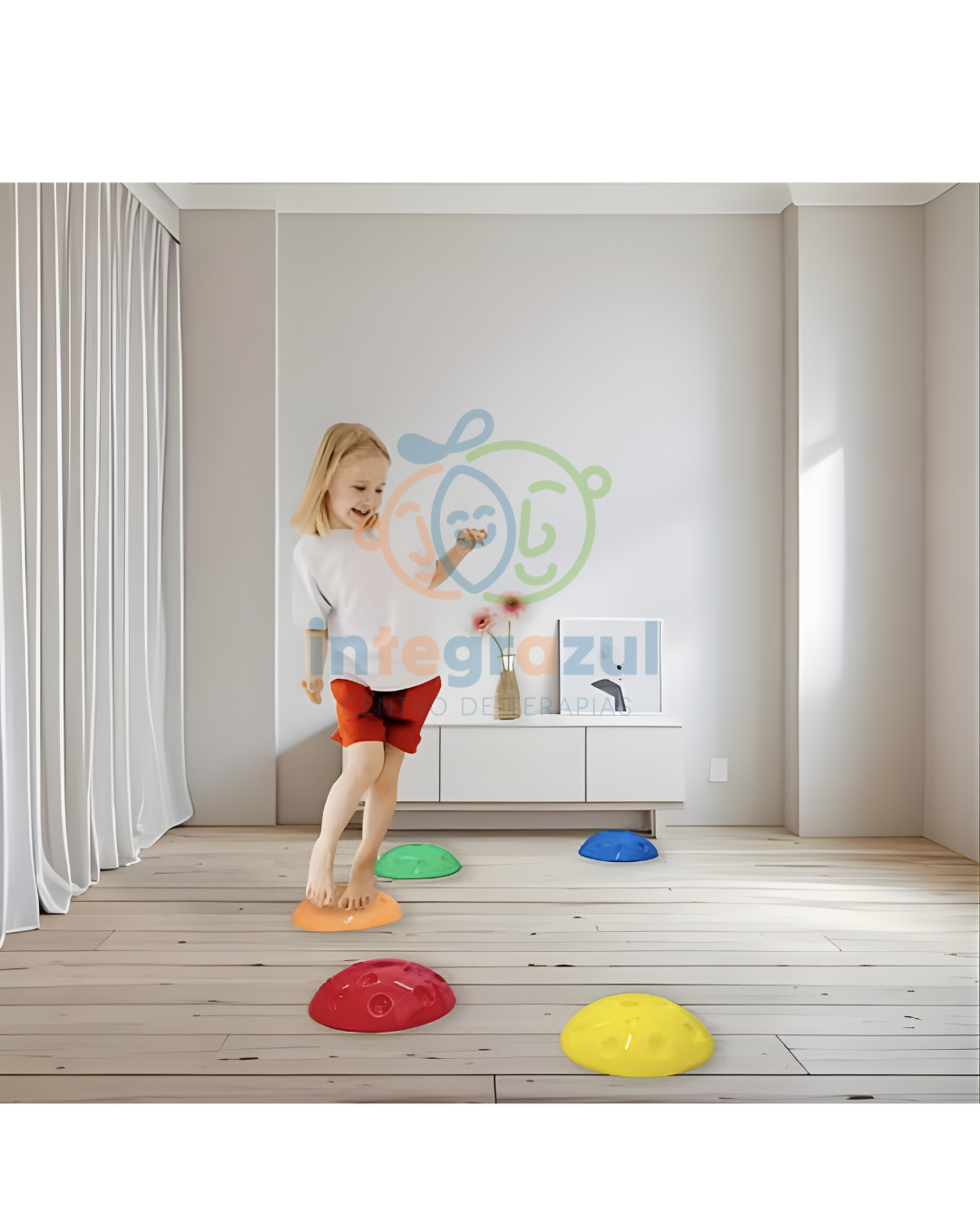 Set de 5 Erizos de Equilibrio - Piedras Sensoriales para Psicomotricidad