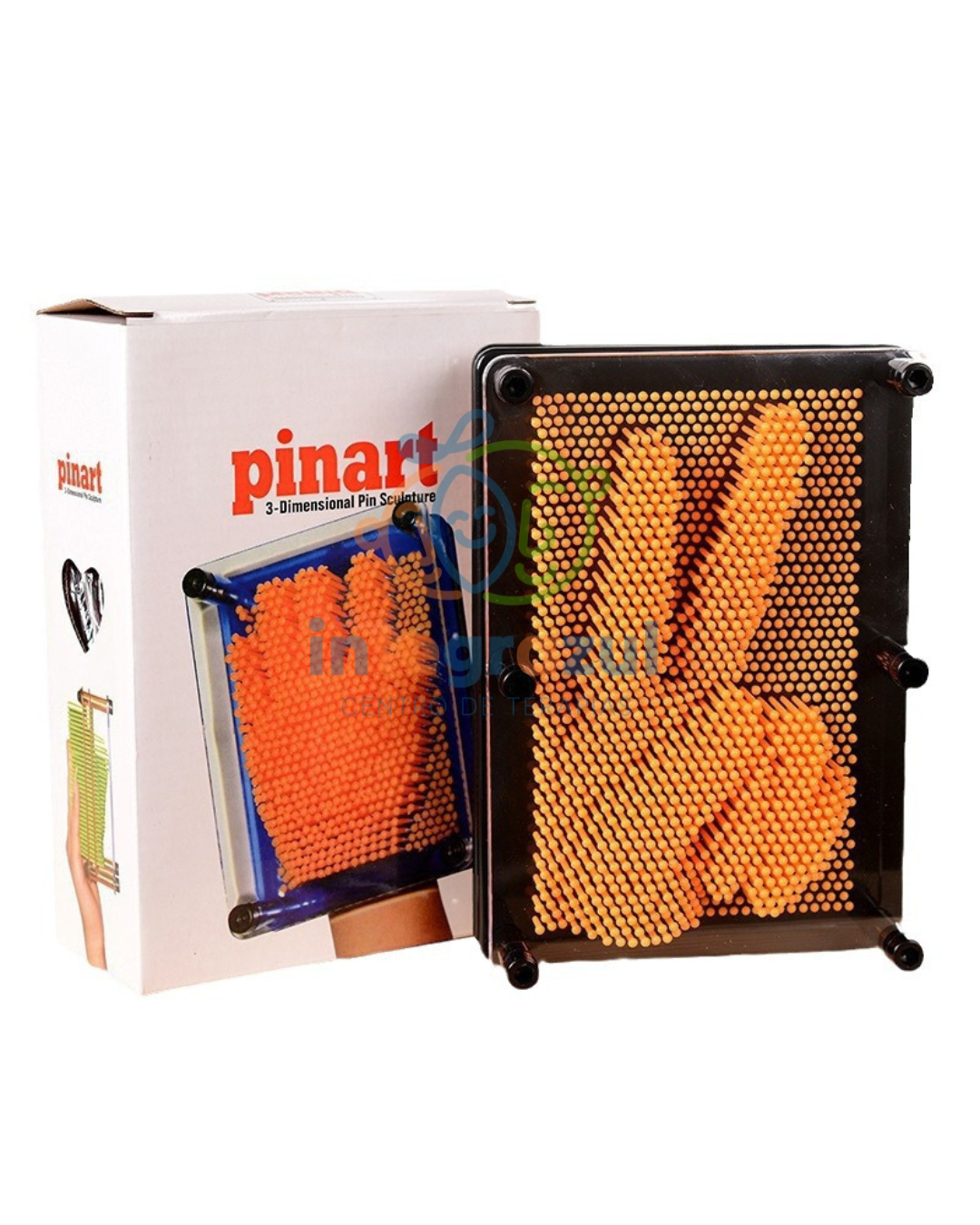 Pin Art 3D De Relaxdays – Tablero De Agujas De 18x13 Cm, Estilo Retro De Los 80, Para Crear Esculturas Y Decorar
