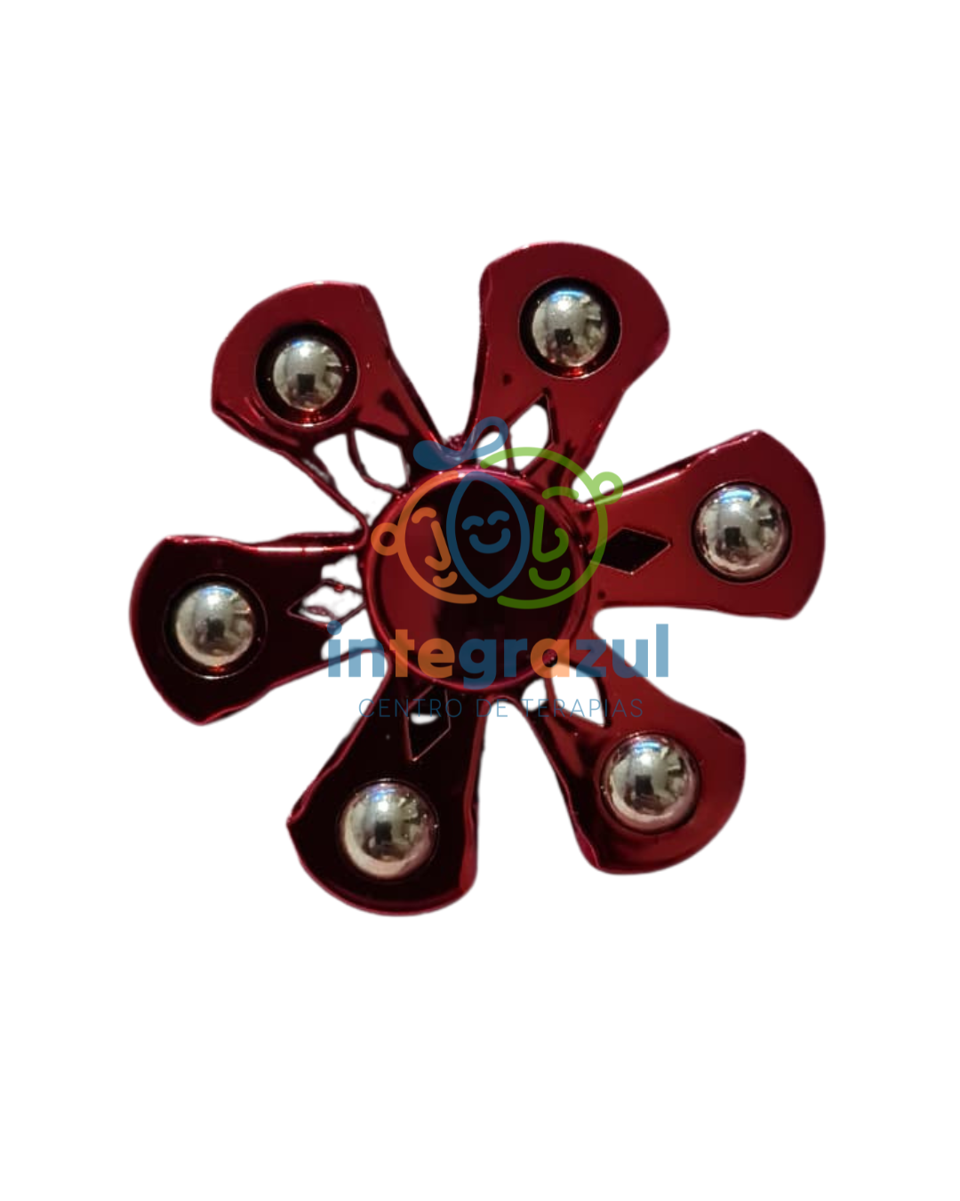 Spinner Metálico 6 Brazos | Fidget Antiestrés