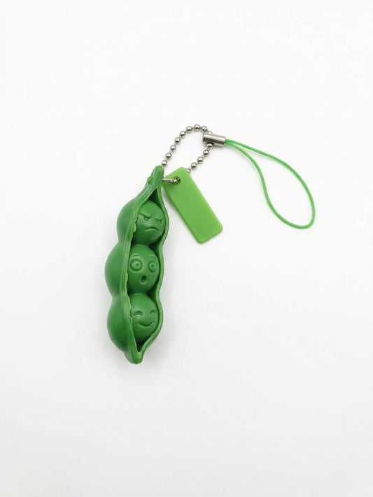 Llavero fidget edamame verde