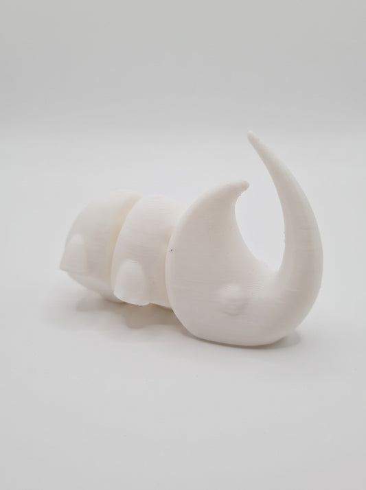 Rinoceronte articulado 3D gris
