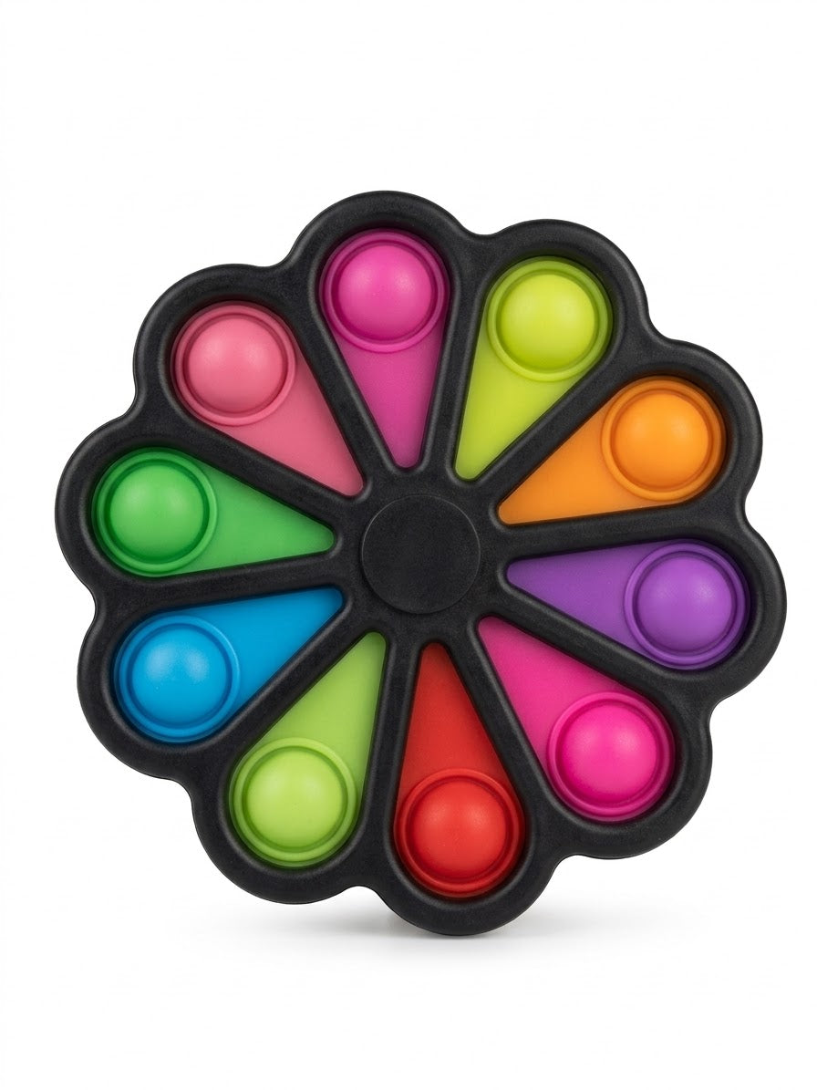Spinner pop it flor negro