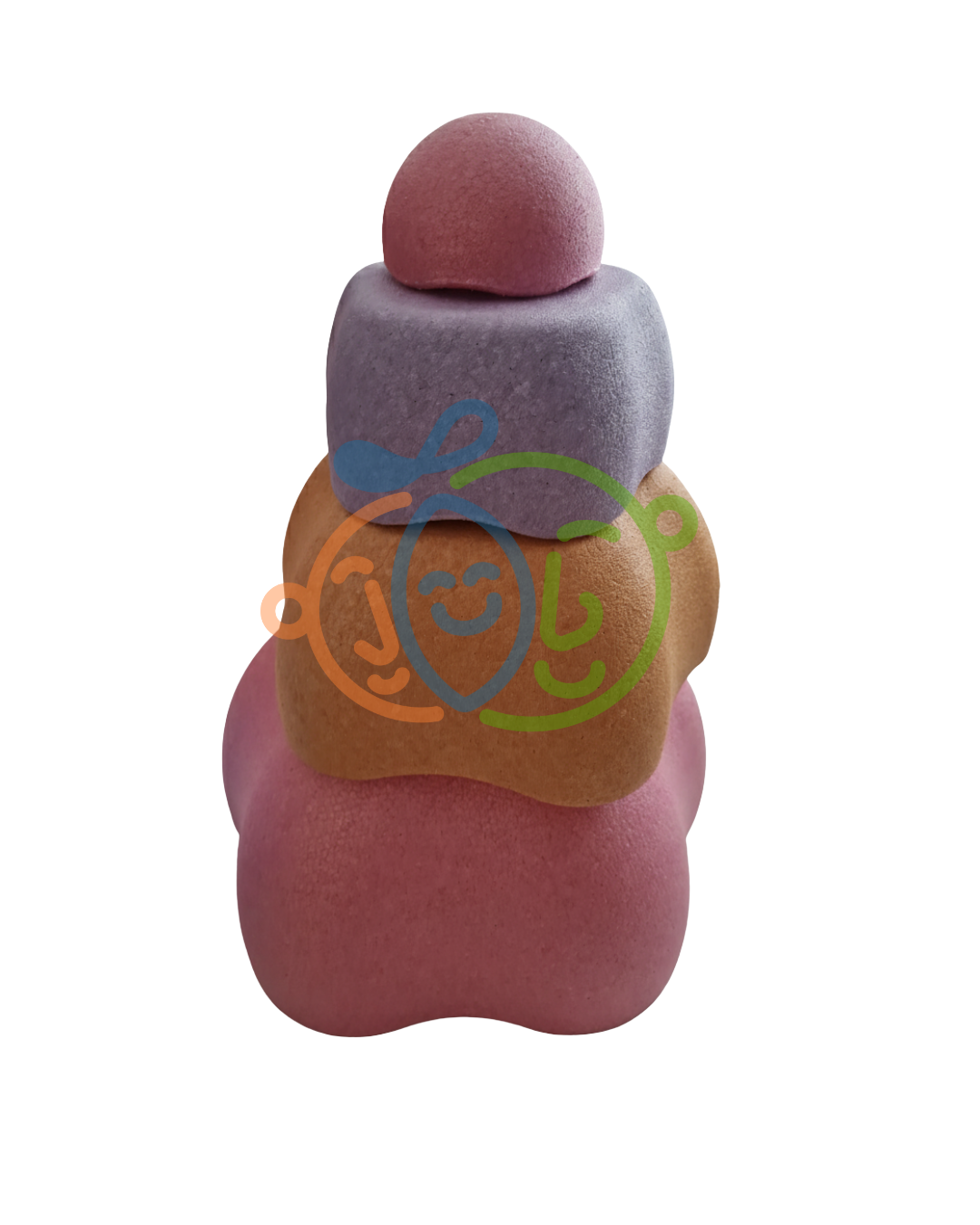 Piedras Sensoriales de Balance – Flor (4 piezas)