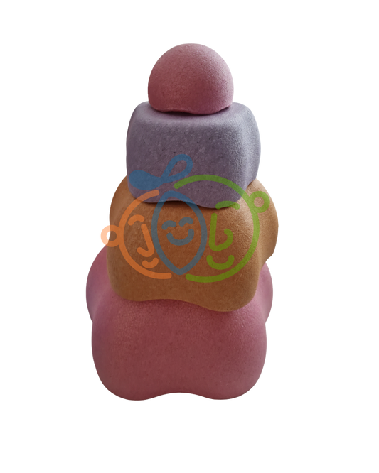 Piedras Sensoriales de Balance – Flor (4 piezas)