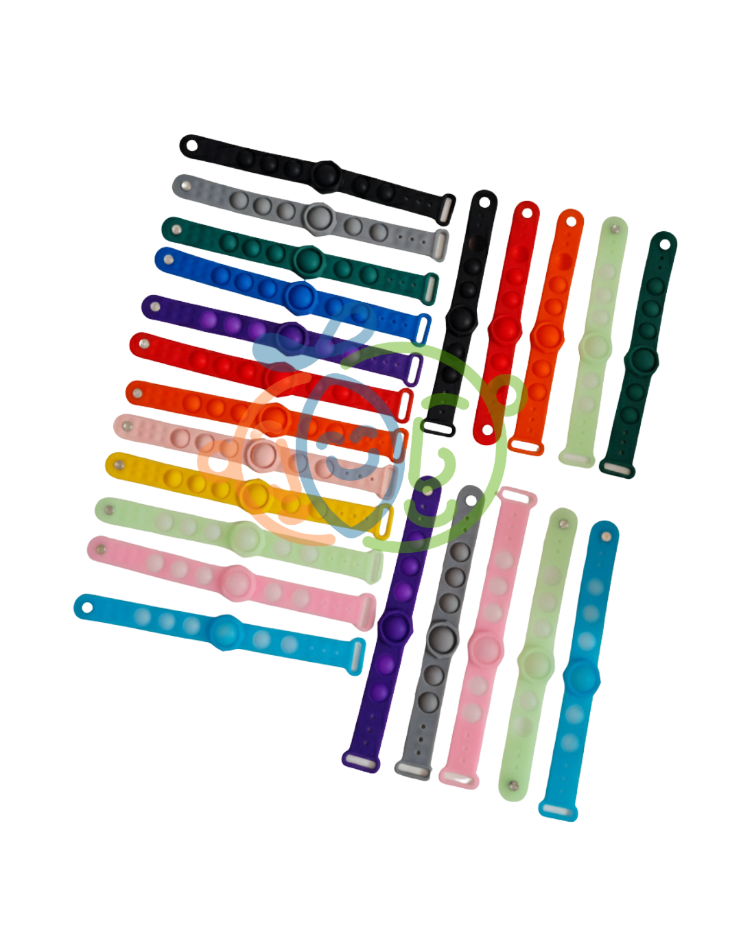 Pulsera Pop It individual – silicona ajustable (muchos colores)