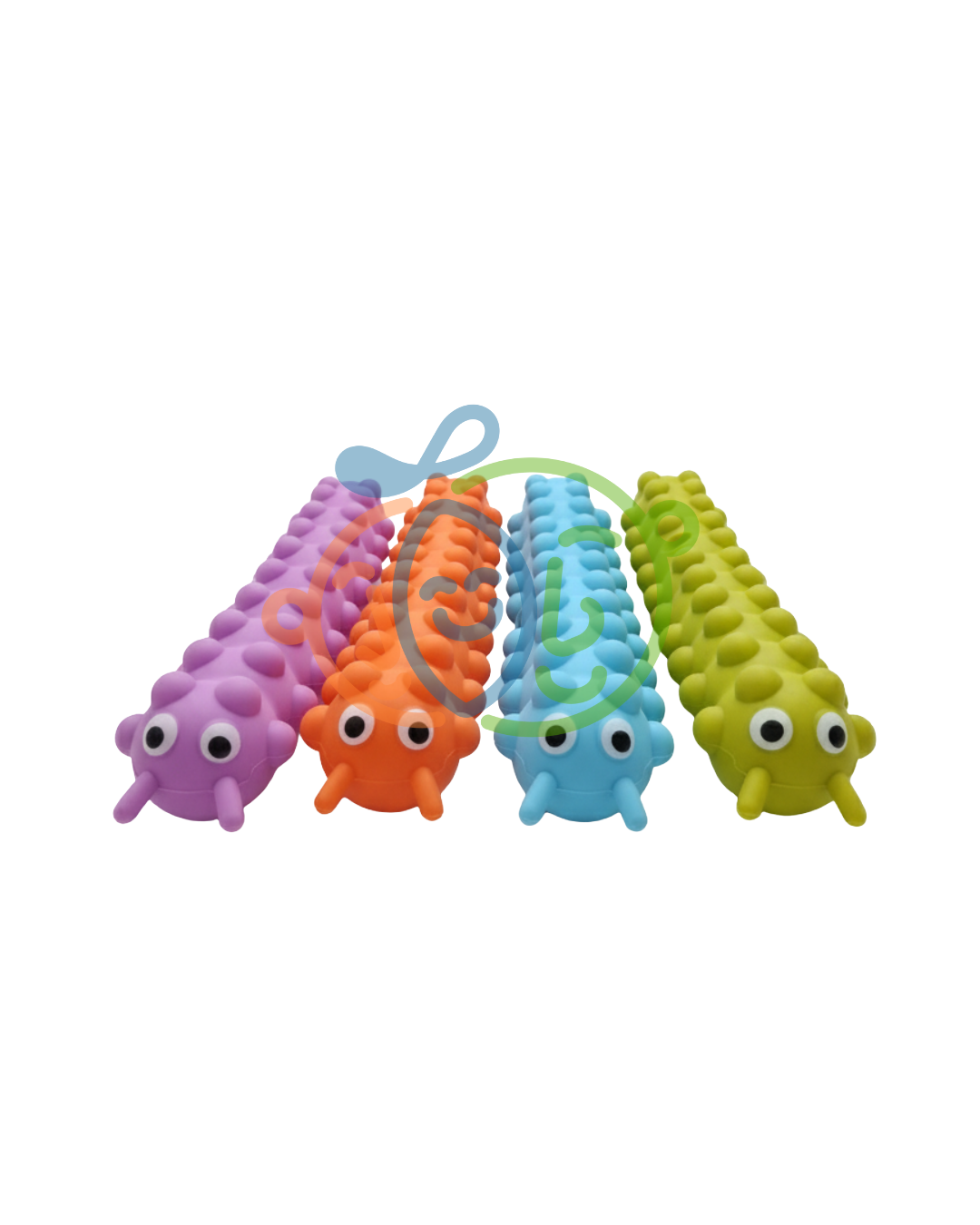 Gusano sensorial con ventosas (26×5 cm) – Pop Fidget