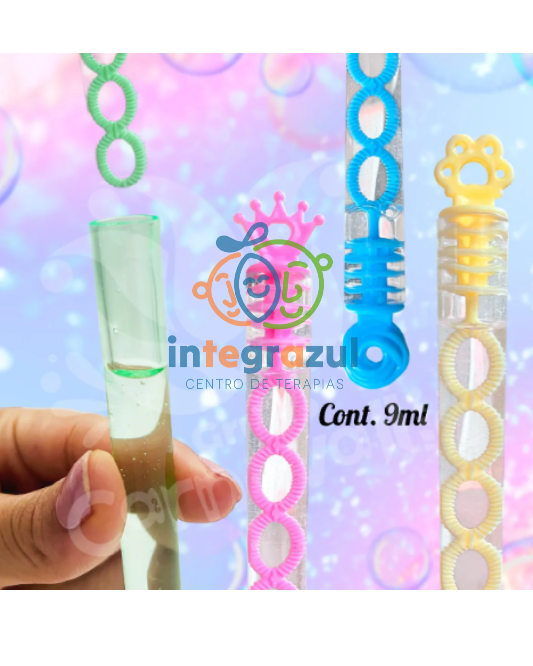 Burbujas mini – pack x3 (9 ml c/u, colores surtidos)