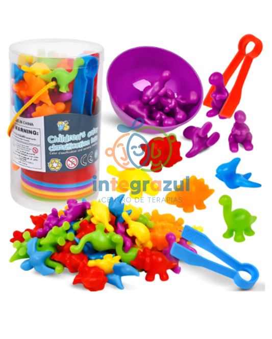 Set de Clasificación por Colores – Dinosaurios