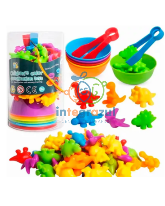 Set de Clasificación por Colores – Dinosaurios