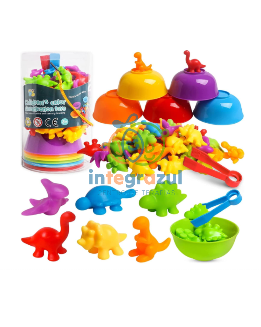 Set de Clasificación por Colores – Dinosaurios