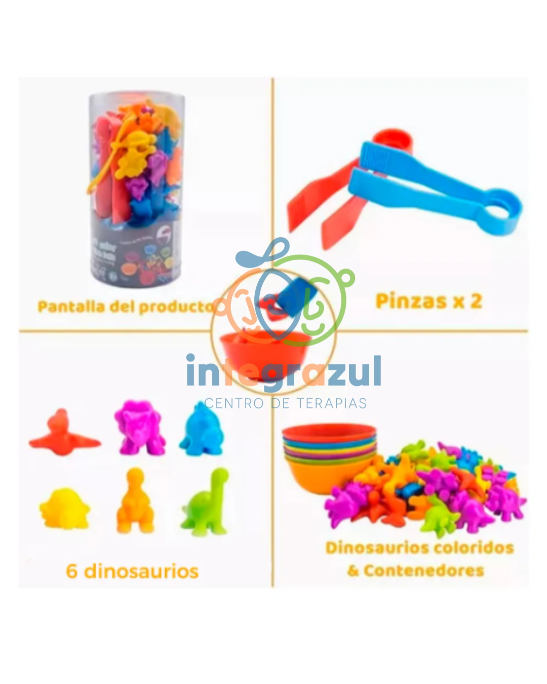 Set de Clasificación por Colores – Dinosaurios