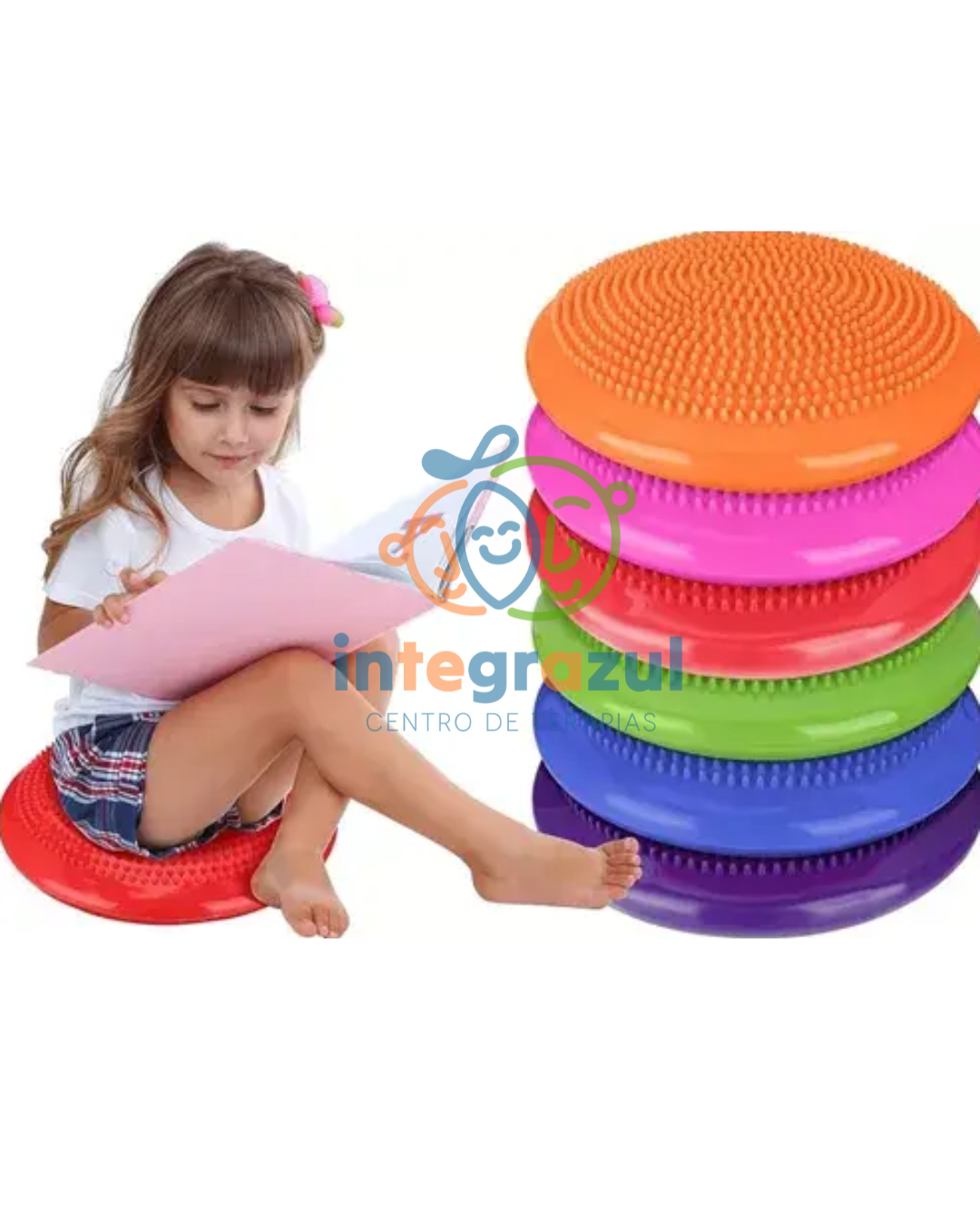 Cojín sensorial de equilibrio con bombín (disco de estabilidad)