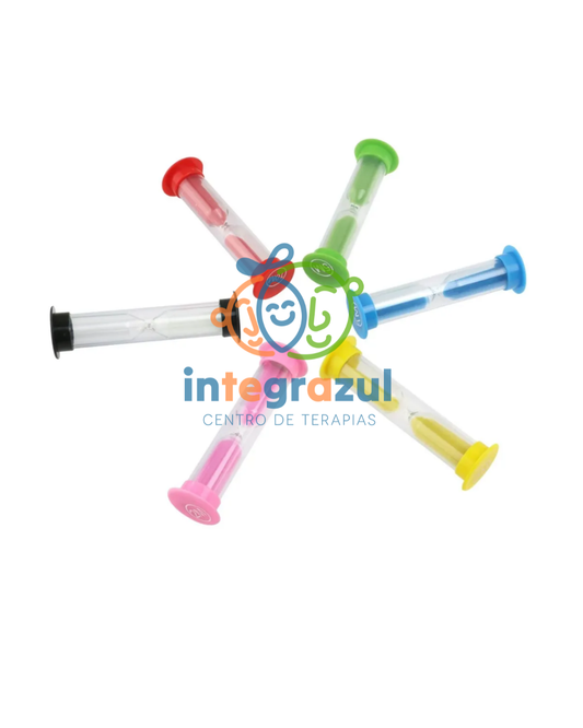 Relojes de arena mini – 6 tiempos (30s / 1m / 2m / 3m / 5m / 10m)