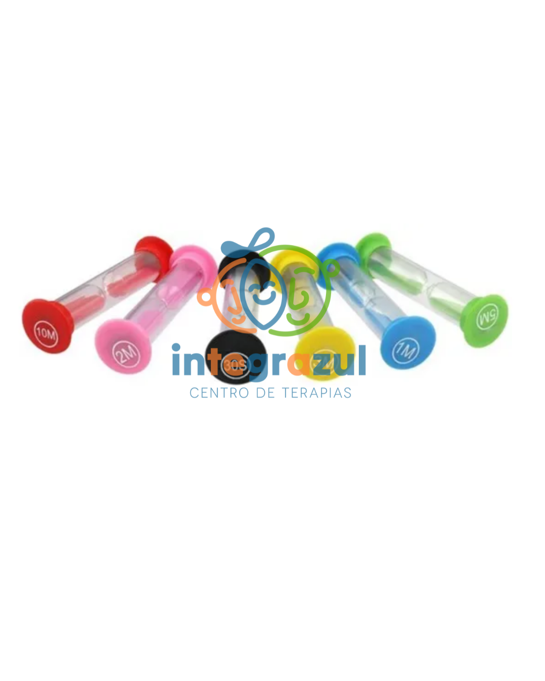 Relojes de arena mini – 6 tiempos (30s / 1m / 2m / 3m / 5m / 10m)