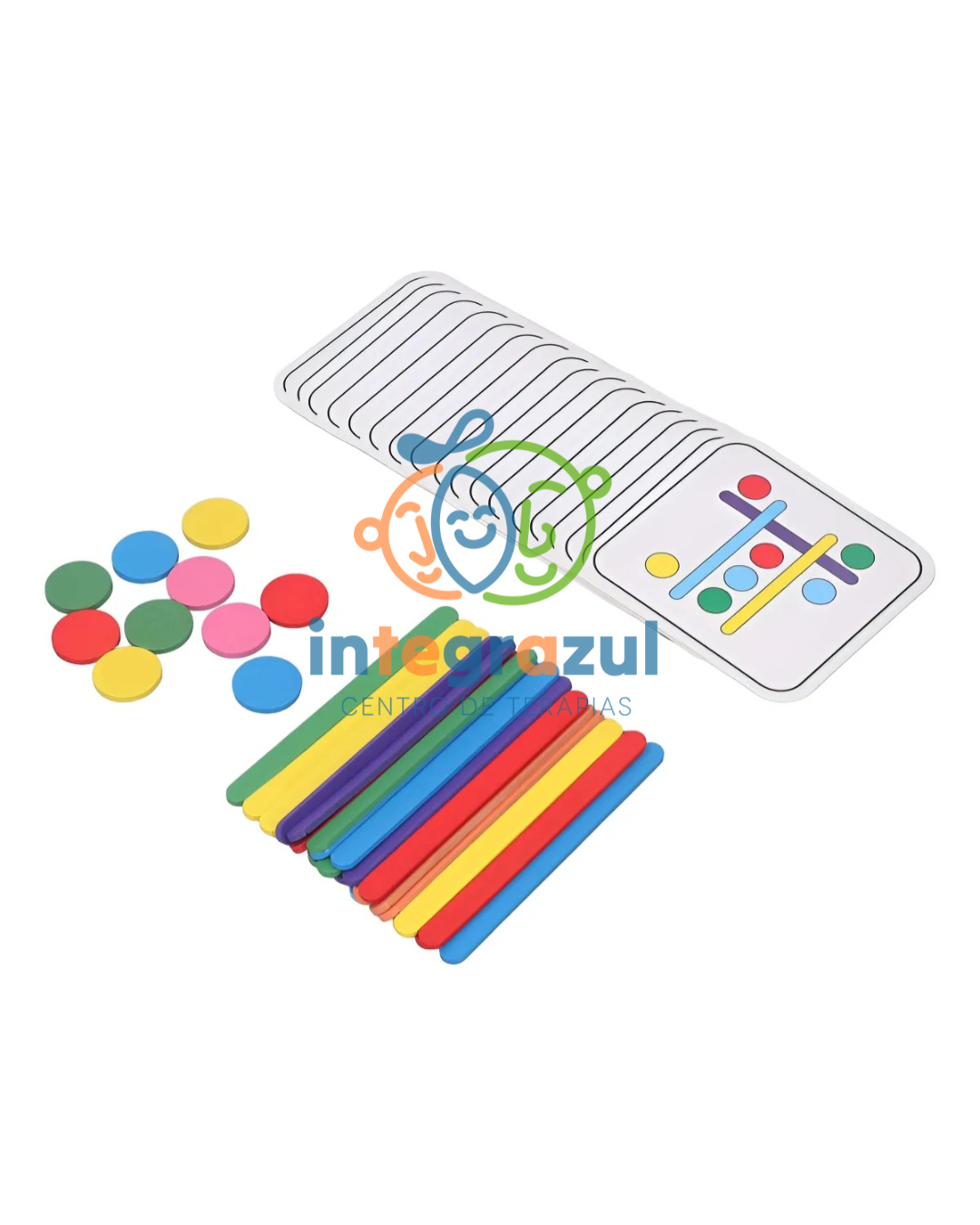 Juego de Patrones Palitos – con tarjetas, palitos y fichas