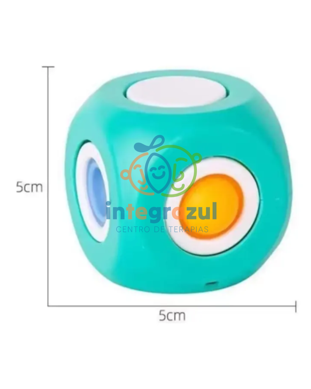 Cubo Pop It Spinner Sensorial | Fidget Antiestrés con Botones