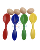 Kit de Competencia de Equilibrio: 4 Cucharas de Colores y Huevos