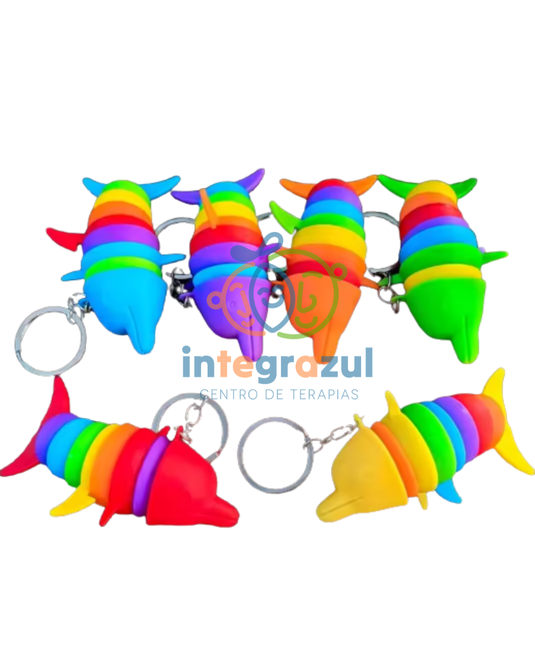 Llavero Fidget Delfín Arcoíris