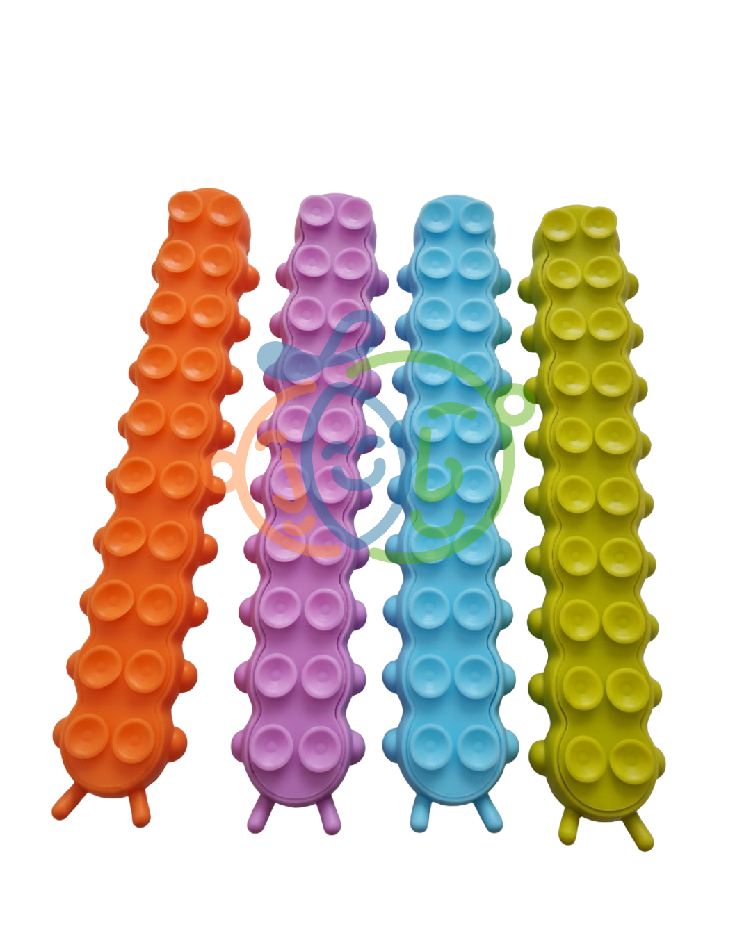Gusano sensorial con ventosas (26×5 cm) – Pop Fidget