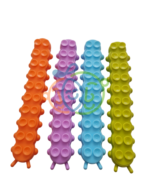 Gusano sensorial con ventosas (26×5 cm) – Pop Fidget