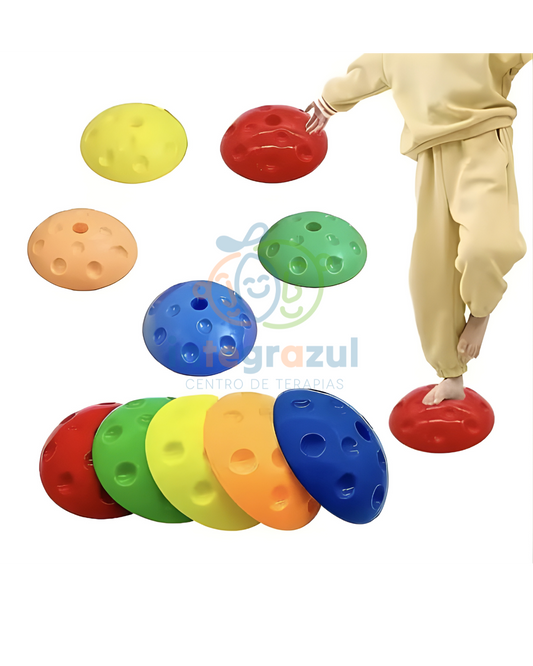 Set de 5 Erizos de Equilibrio - Piedras Sensoriales para Psicomotricidad