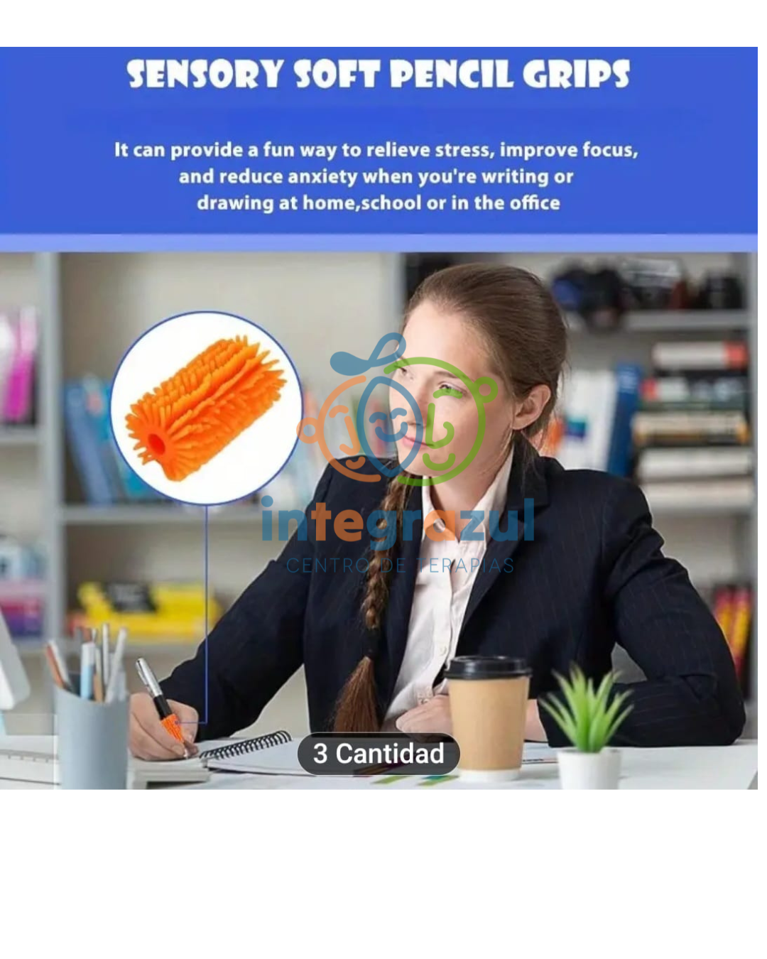 Puño sensorial para lápiz