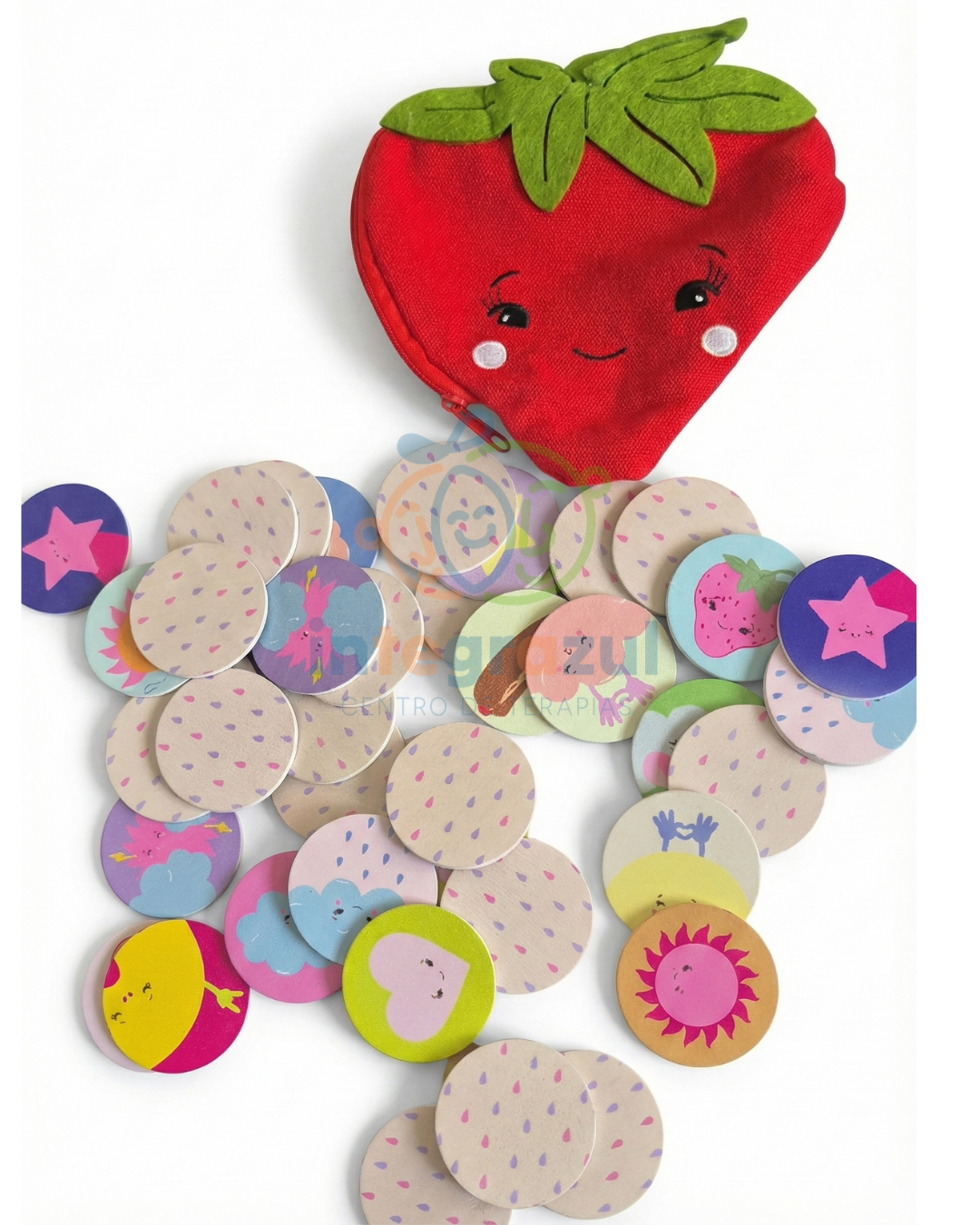 Memorice de Frutilla - Juego de Memoria en Estuche (40 Piezas)