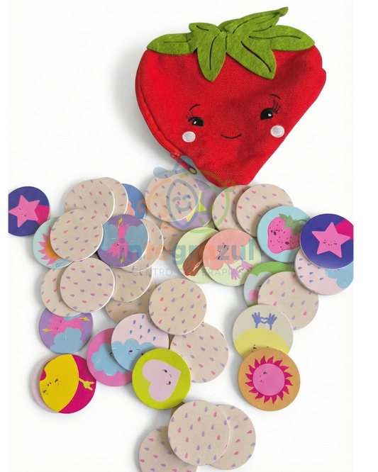 Memorice de Frutilla - Juego de Memoria en Estuche (40 Piezas)
