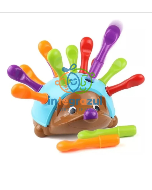 Erizo de motricidad fina – encaje de púas (set)