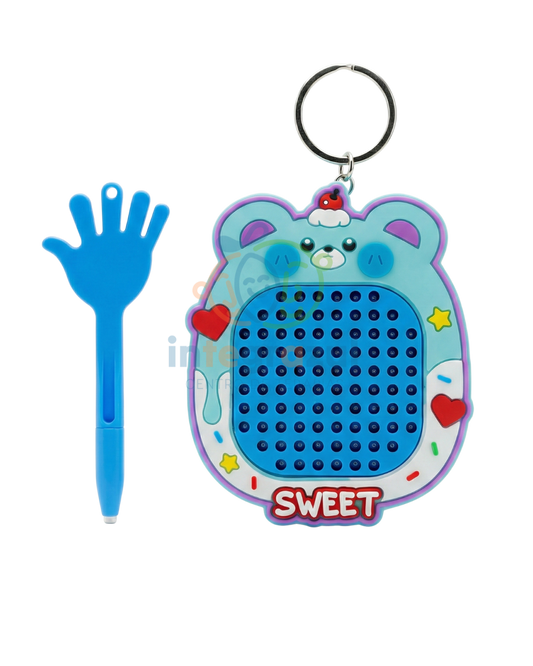 Mini Pizarra Magnética Portátil - Llavero de Dibujo Sensorial