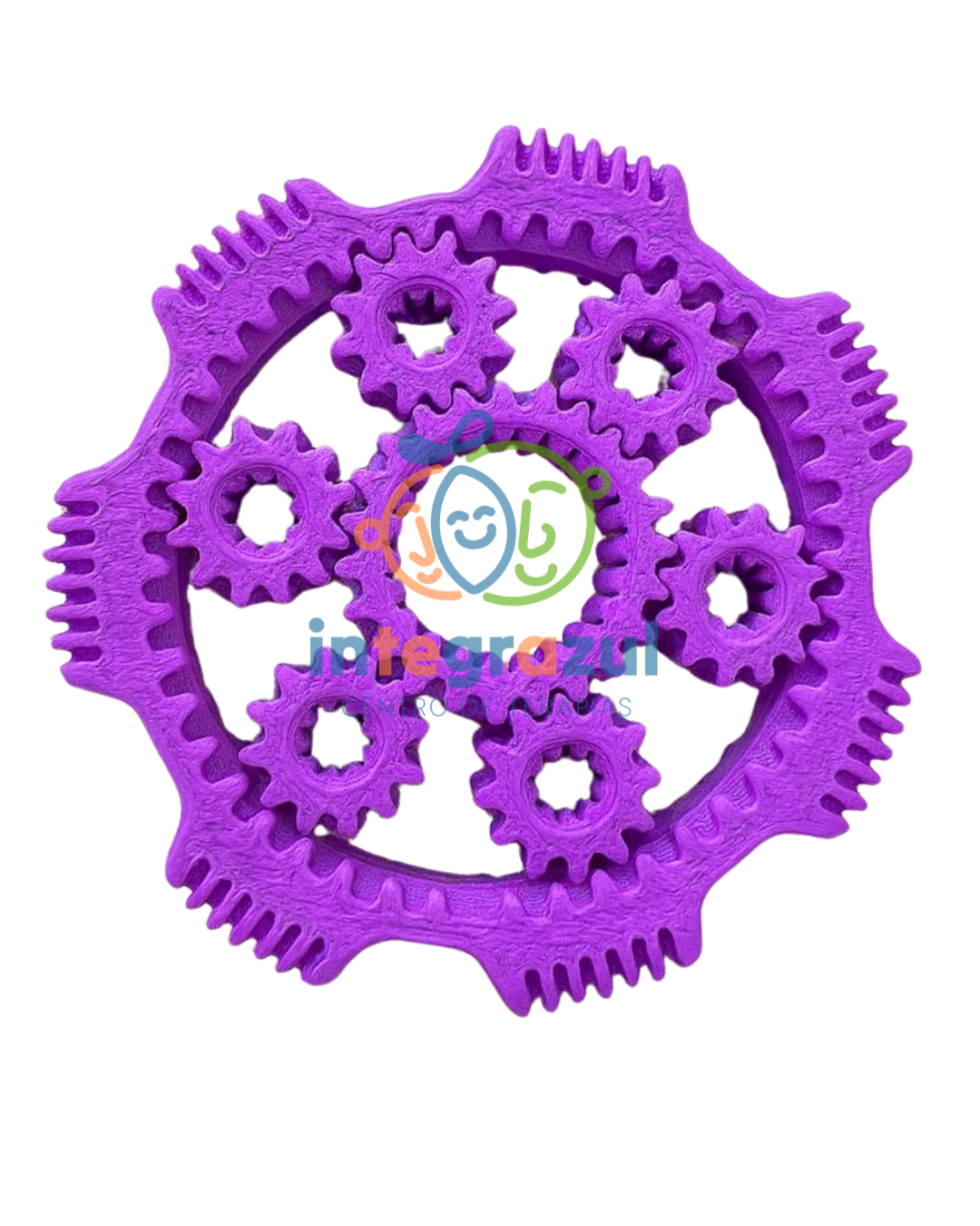 Spinner Engranaje 3D – Fidget antiestrés de 6 engranajes