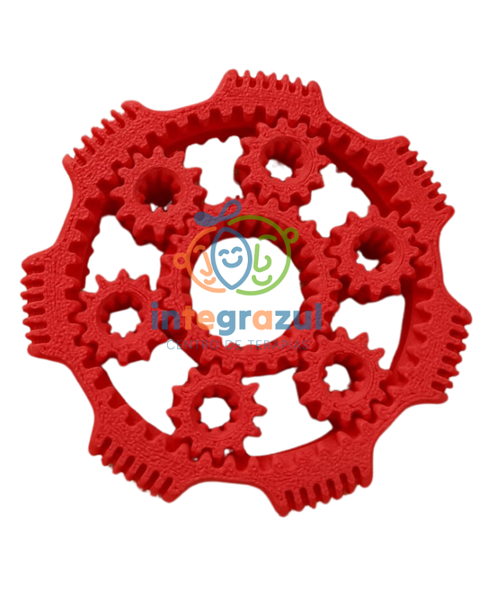 Spinner Engranaje 3D – Fidget antiestrés de 6 engranajes