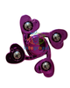 Spinner Corazón Metálico Diseño Curvo | Fidget Antiestrés