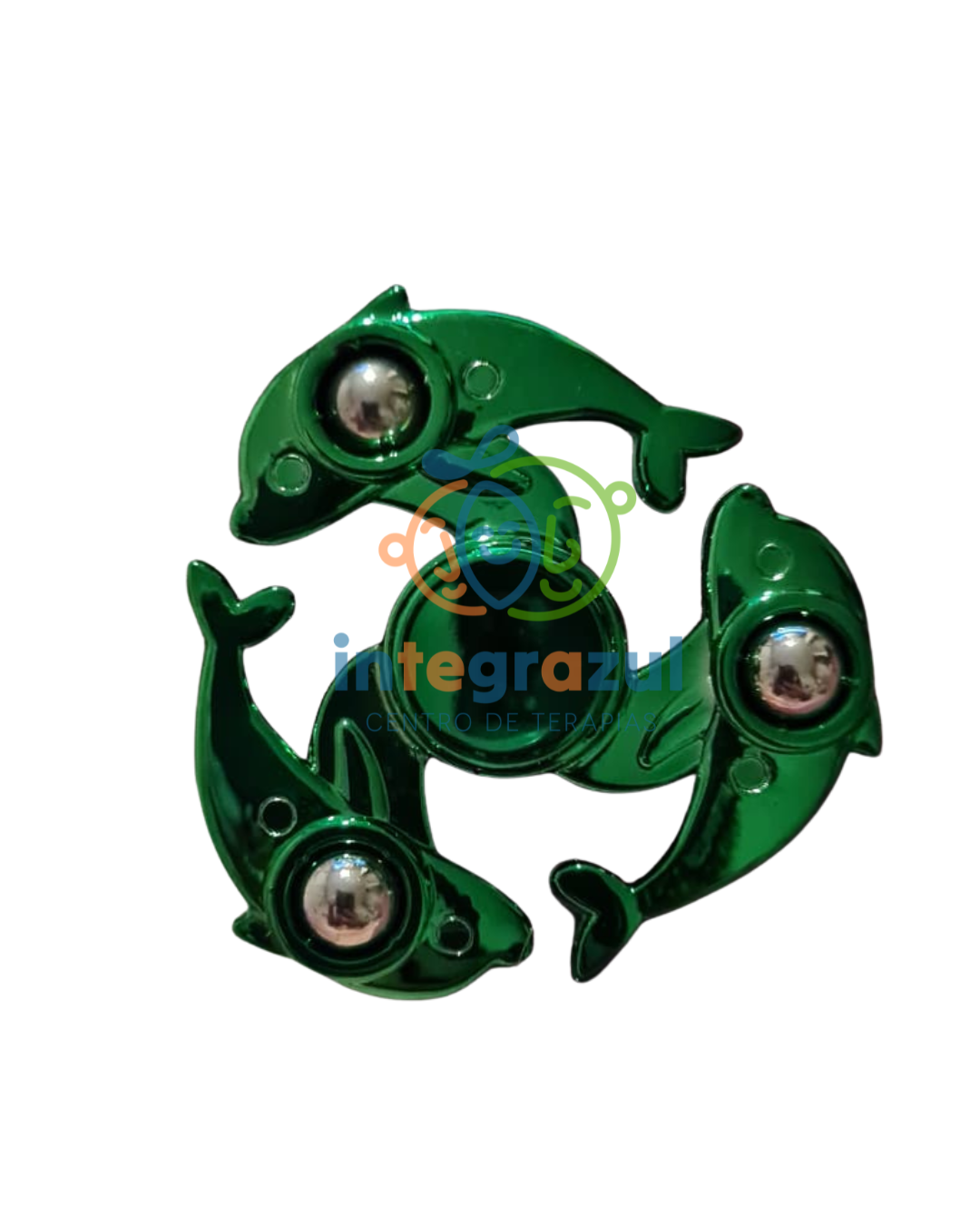 Spinner Delfín Metálico | Fidget Antiestrés