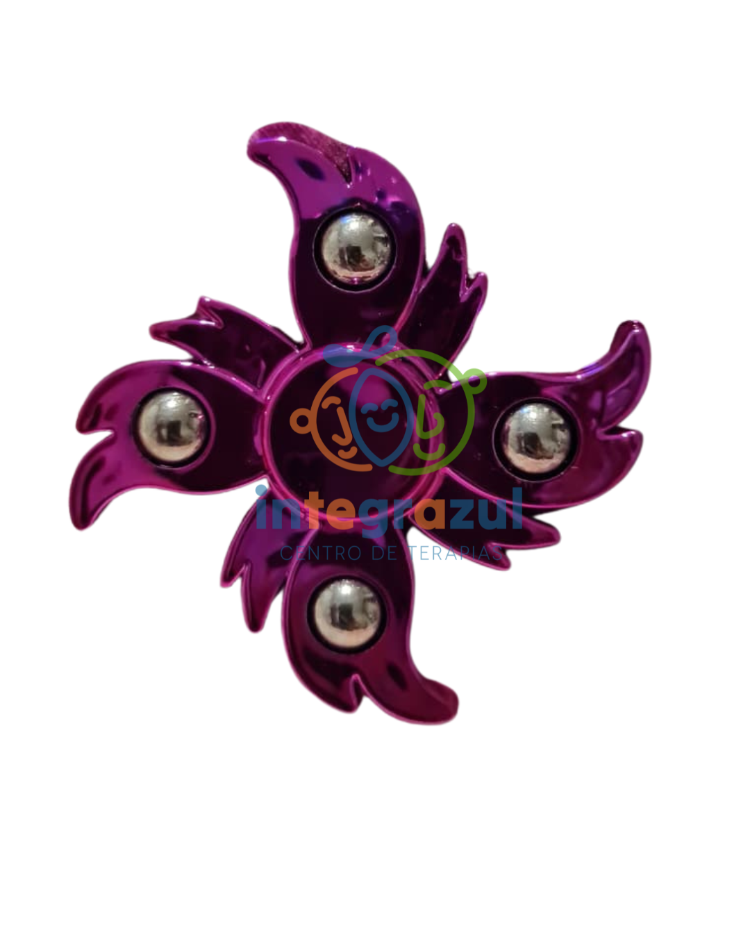 Spinner Metálico Flama | Fidget Antiestrés