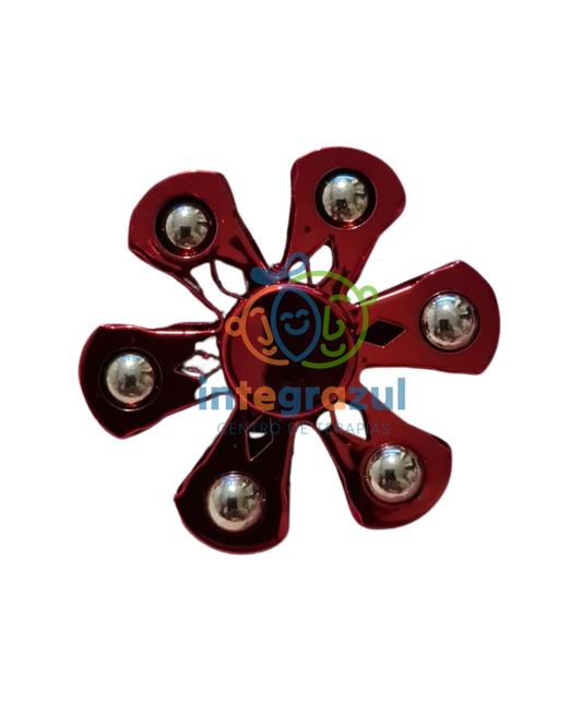 Spinner Metálico 6 Brazos | Fidget Antiestrés