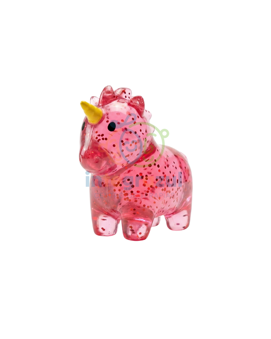 Unicornio Squishy de Gel con Glitter - Juguete Antiestrés Sensorial