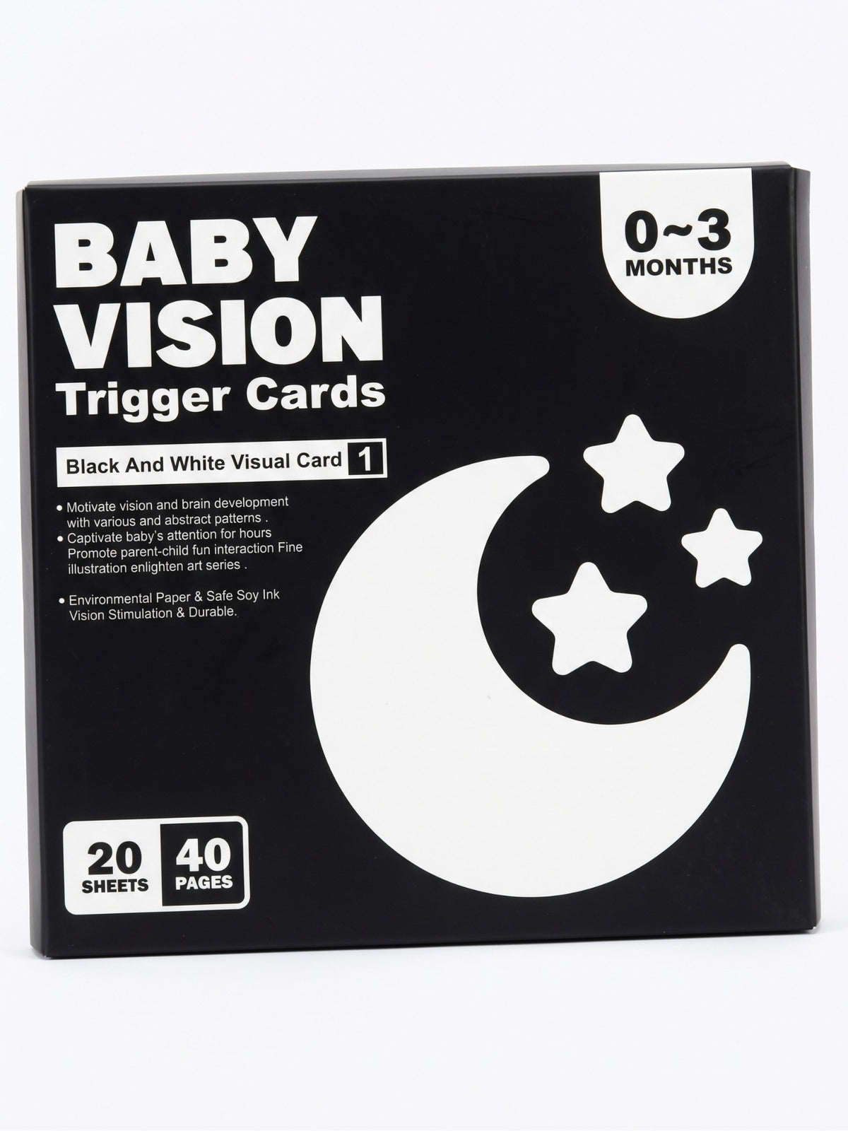 Baby Vision tarjetas blanco y negro 0 a 3 meses