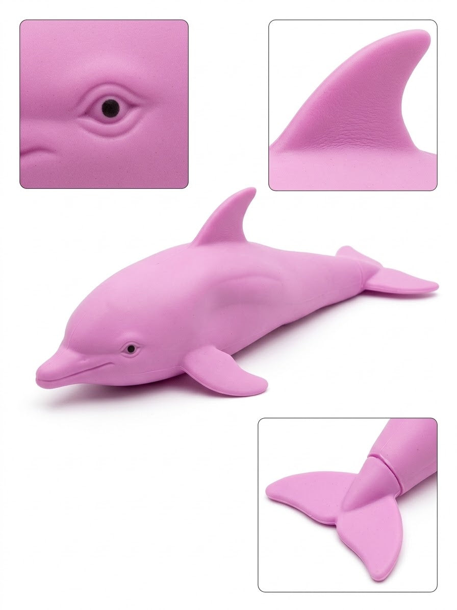 Delfín estirable morado