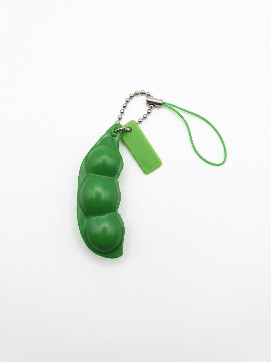 Llavero fidget edamame verde