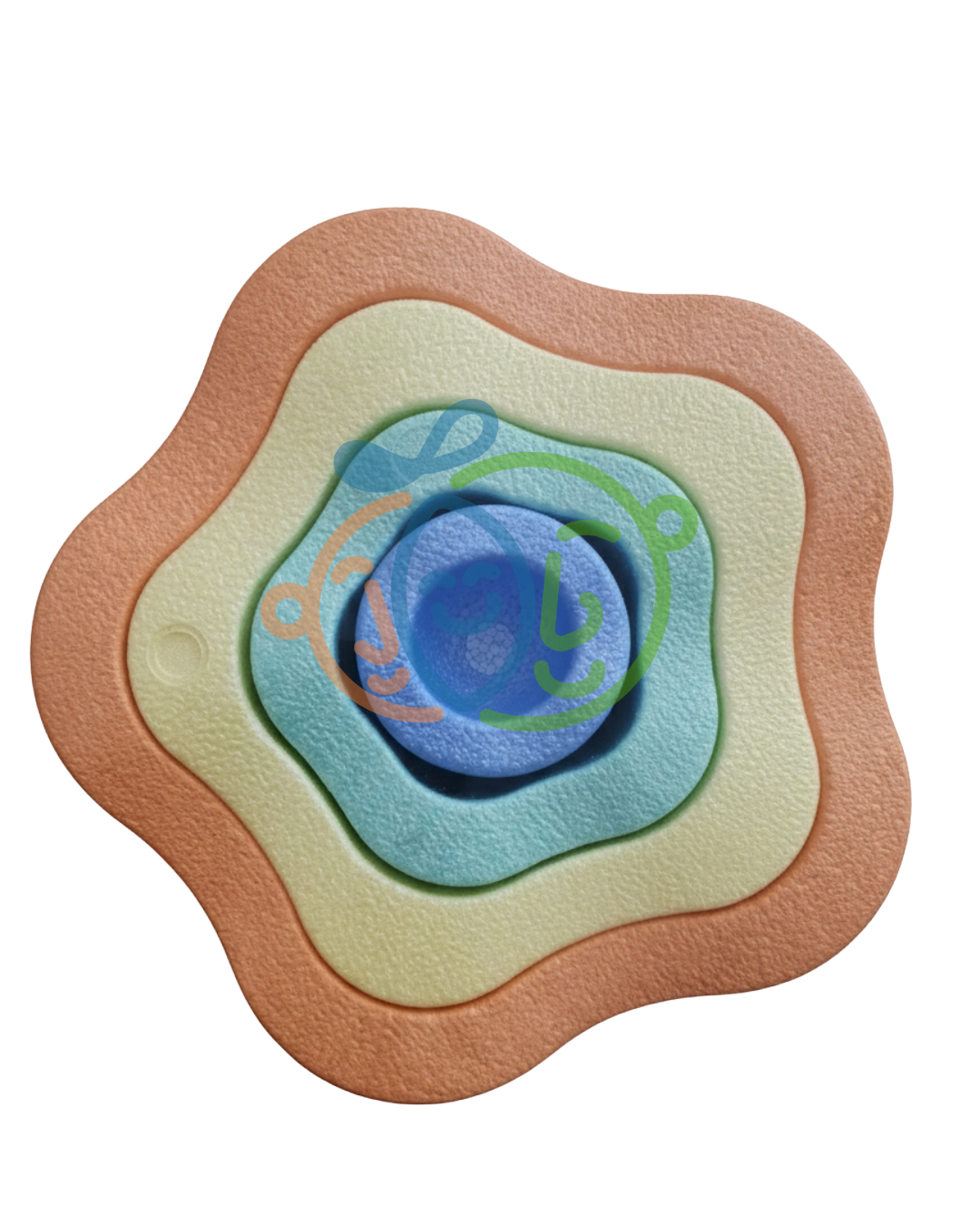 Piedras Sensoriales de Balance – Flor (4 piezas)