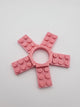 Fidget de bloques 3D rosado con cinco placas de tetones