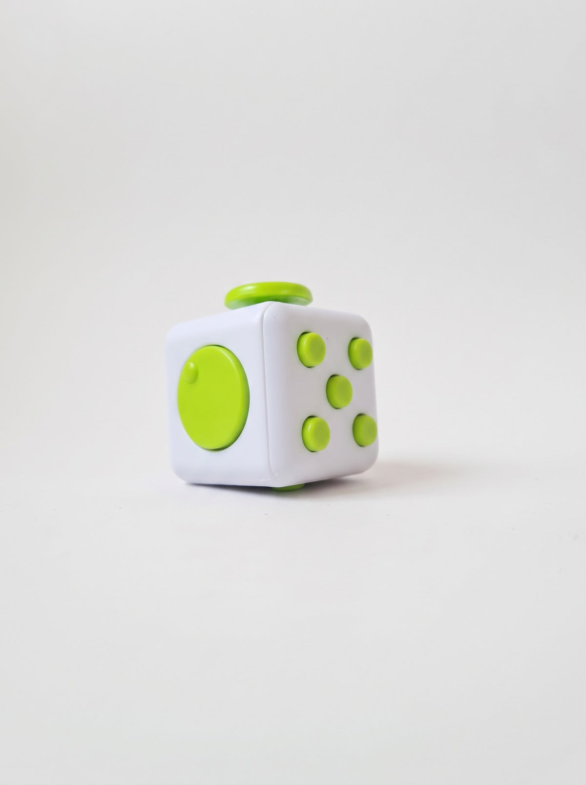 Fidget Cube verde y blanco