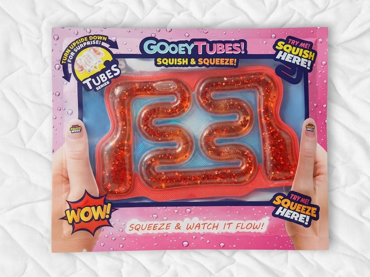 Gooey Tubes tubos sensoriales squishy con glitter