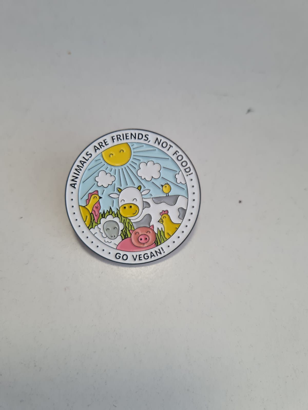Pin Go Vegan