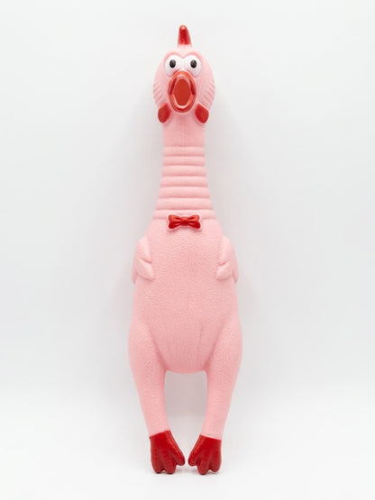 Pollo antiestrés de arena rosado