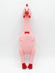 Pollo antiestrés de arena rosado