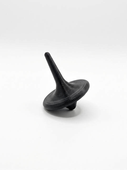 Trompo clásico 3D negro
